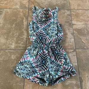 Neon colored romper size xs